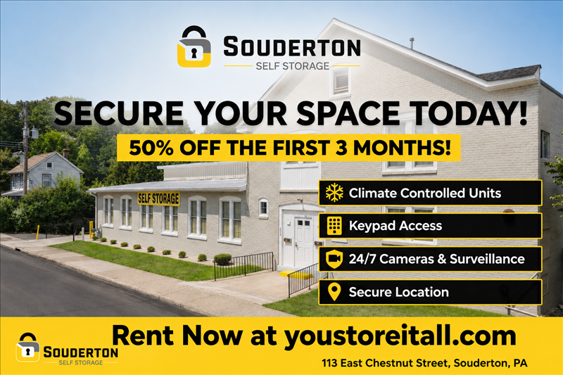 50% OFF THE 1ST 3 MONTHS AT SOUDERTON!!!
